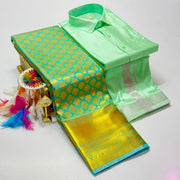 Premium Pattu Couple Combo Set – Design 3