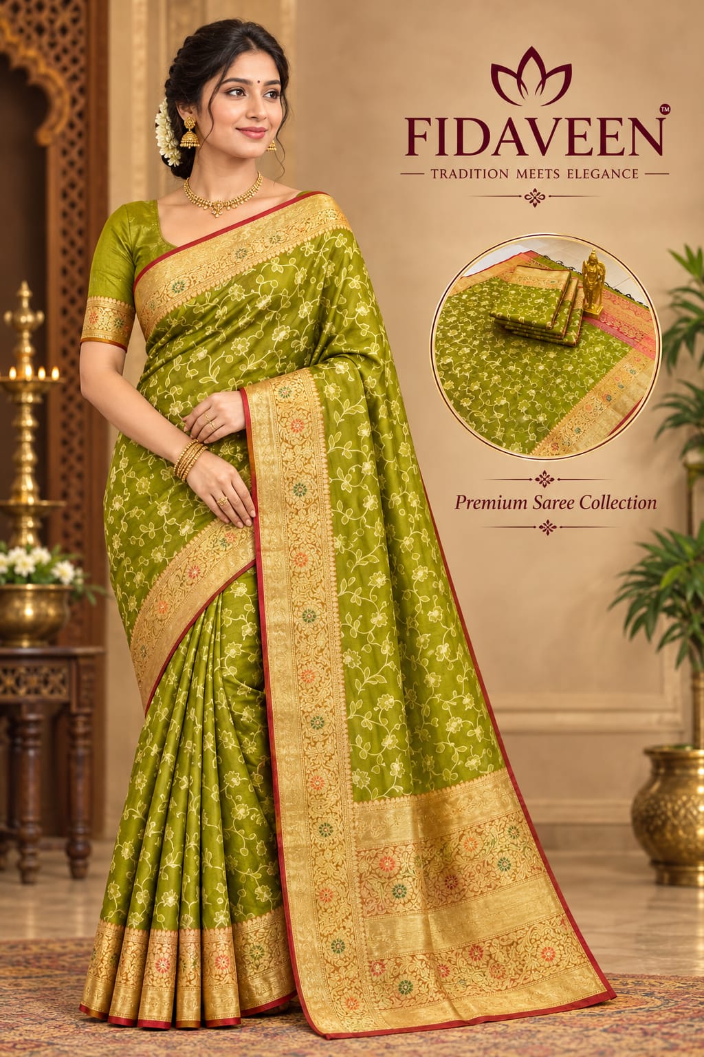 Premium Banarasi Tissue Silk Sarees