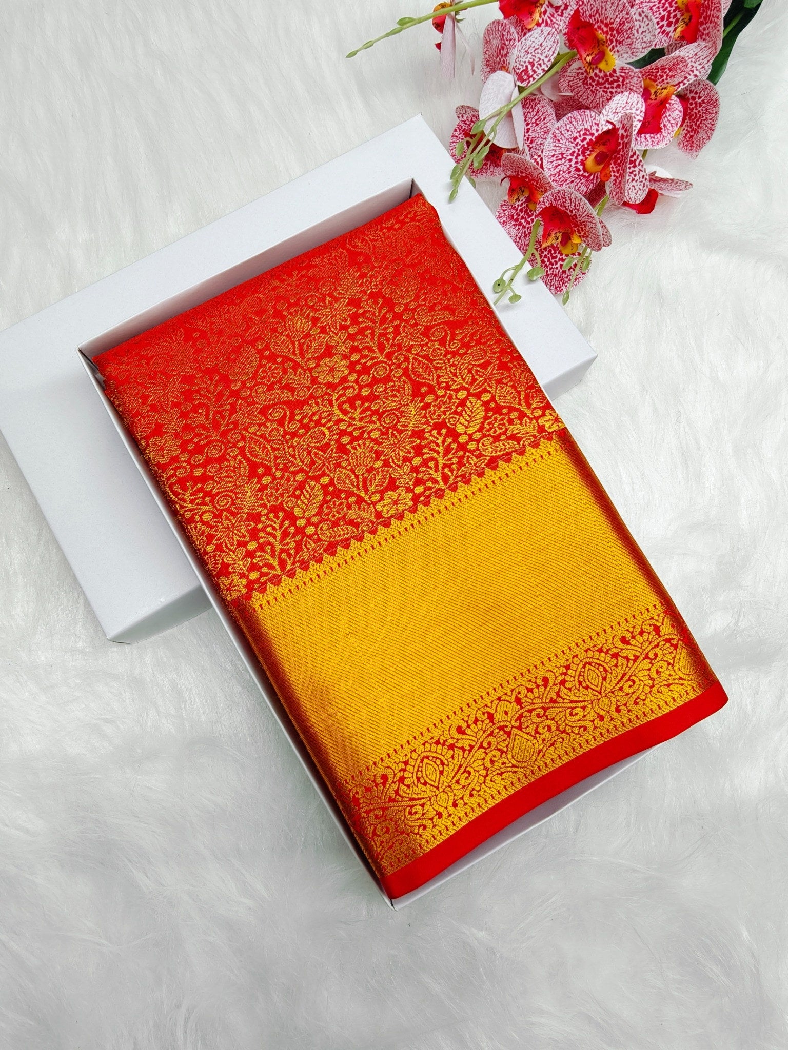 Kanchi Red Bridal Pattu Saree - product image 1