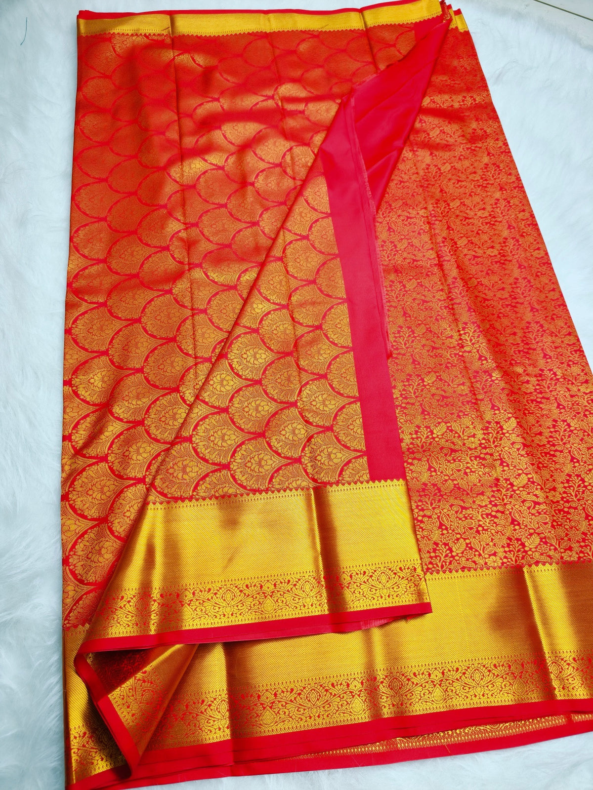 Kanchi Red Bridal Pattu Saree - product image 7