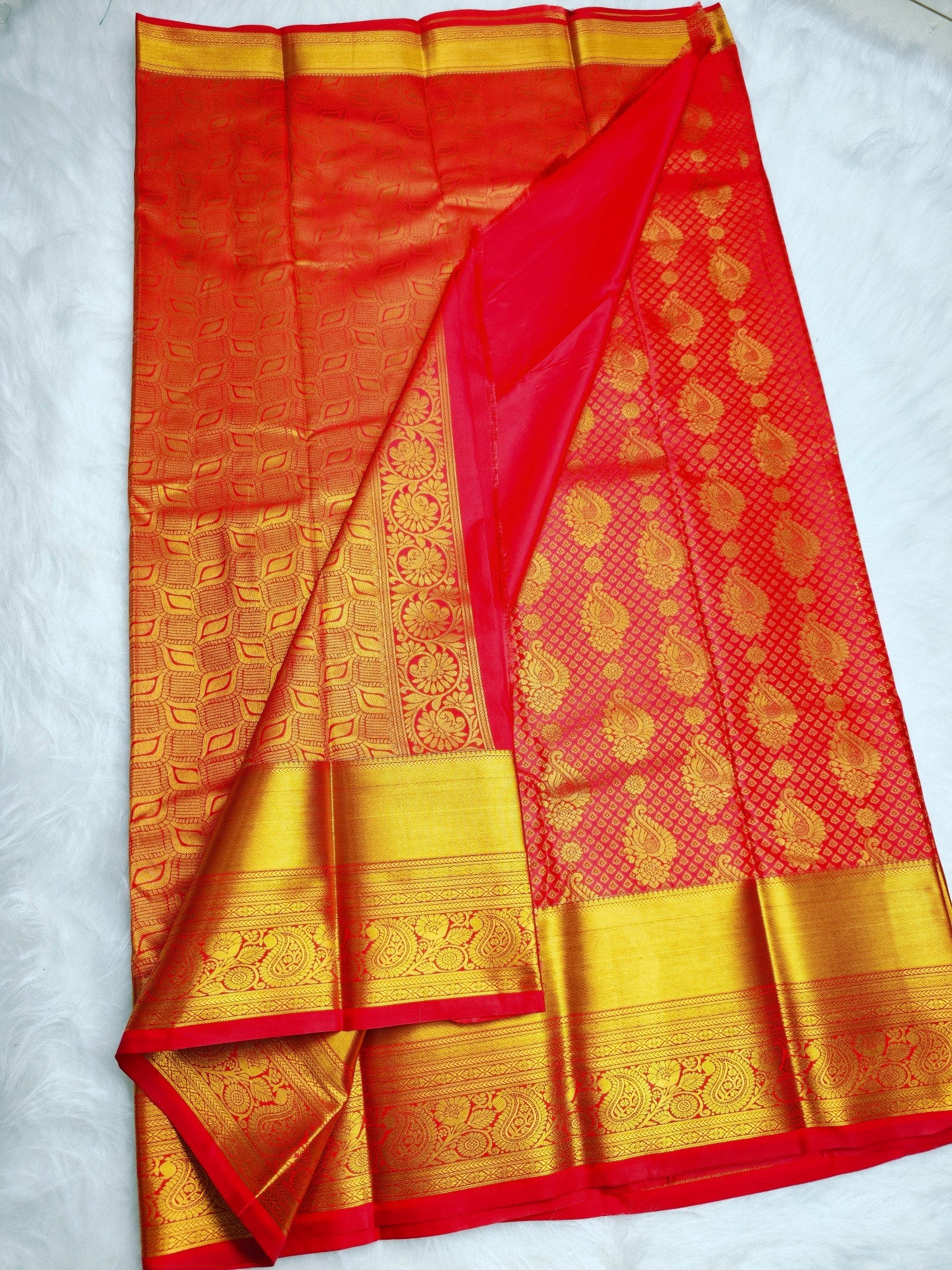 Kanchi Red Bridal Pattu Saree - product image 5
