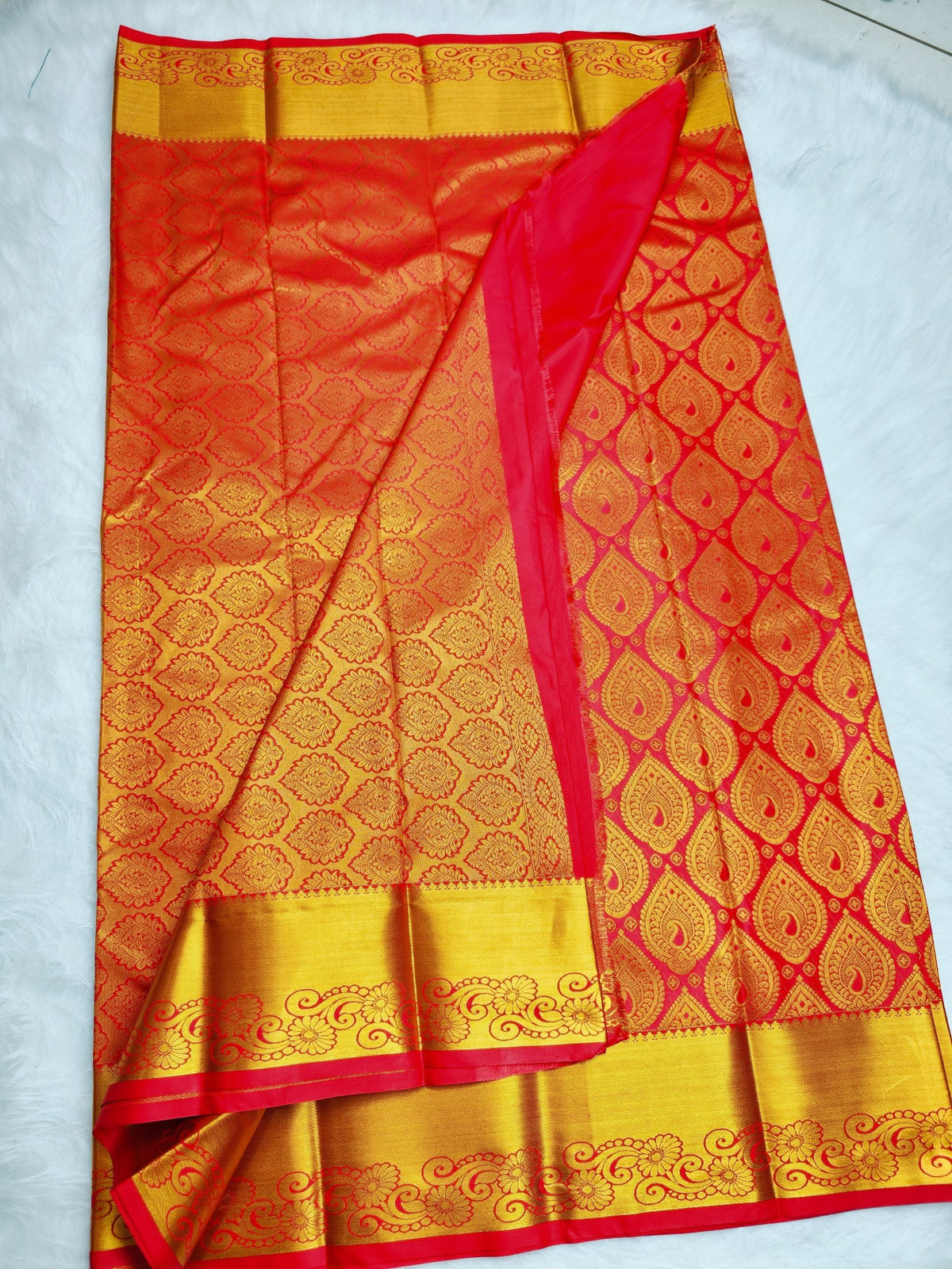 Kanchi Red Bridal Pattu Saree - product image 6