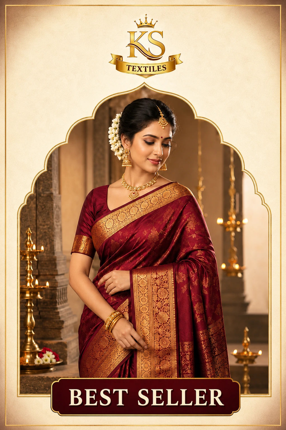 Best-selling traditional silk sarees by KS Textiles