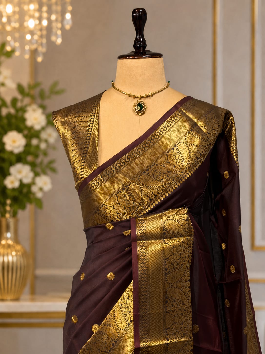 Premium Banarasi Katan Soft Silk Saree - Mint Green