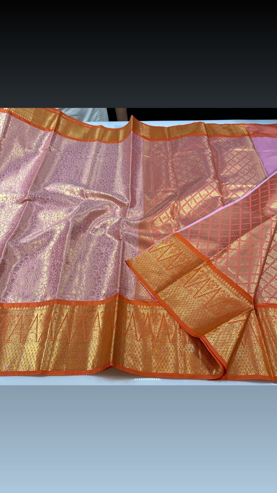 Banarasi Tissue Silk Saree - Blush Lilac