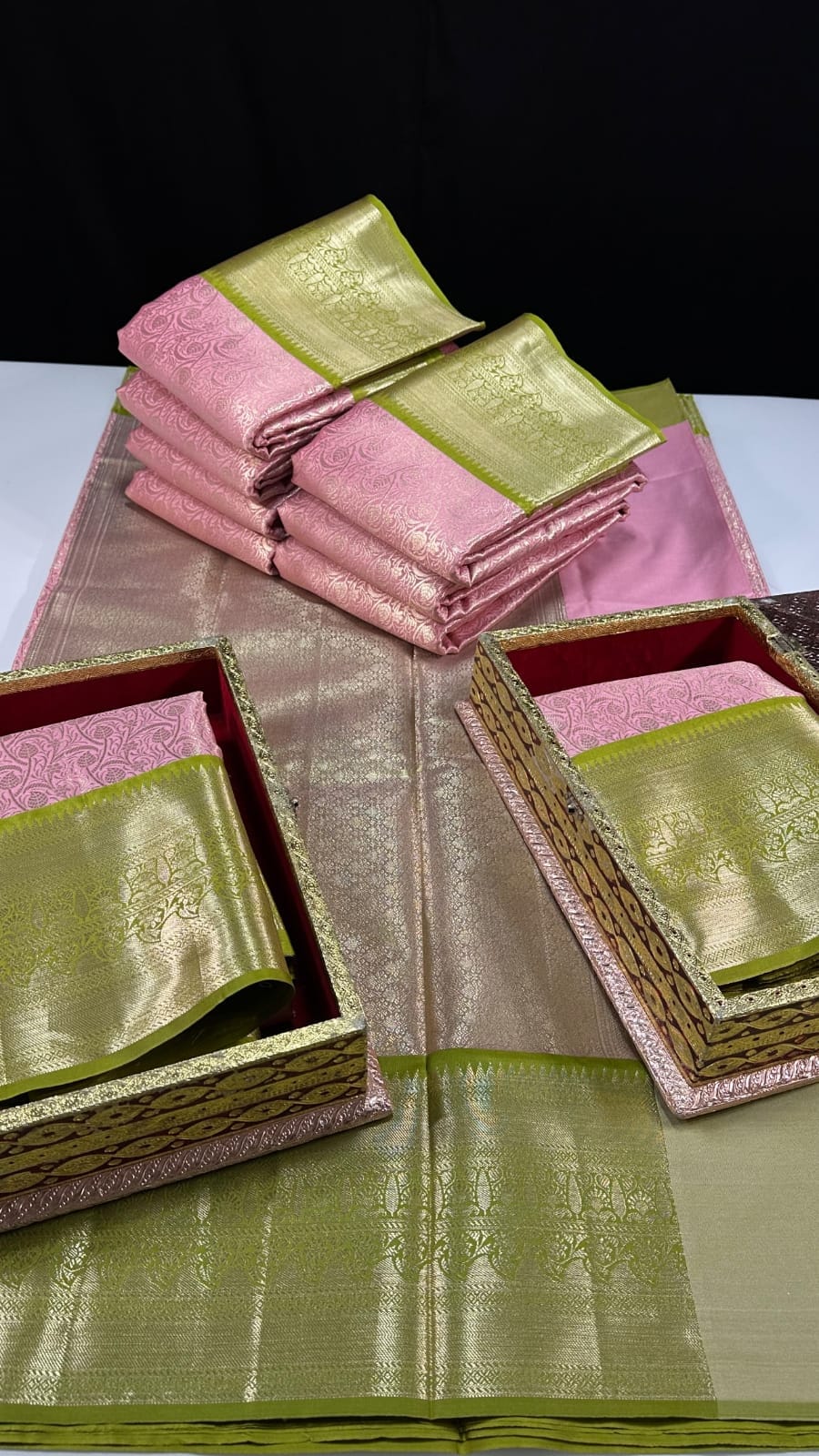 Banarasi Tissue Silk Saree - Ivory Gold