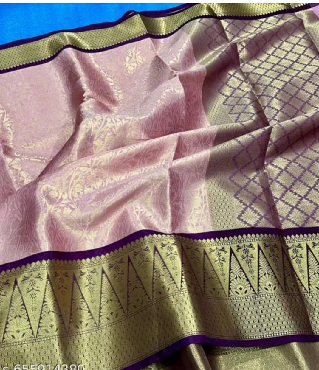 Banarasi Tissue Silk Saree - Magenta Purple