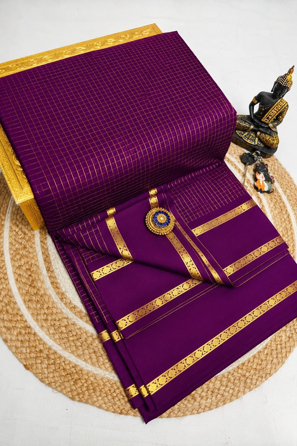 Arani Checked Silk Cotton Sarees