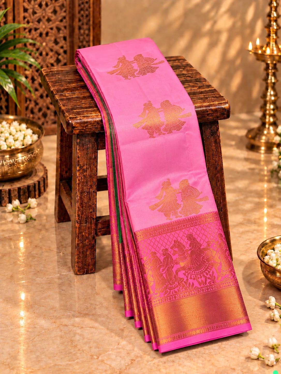 Pallaku Design Kanchi Premium Soft Silk Sarees