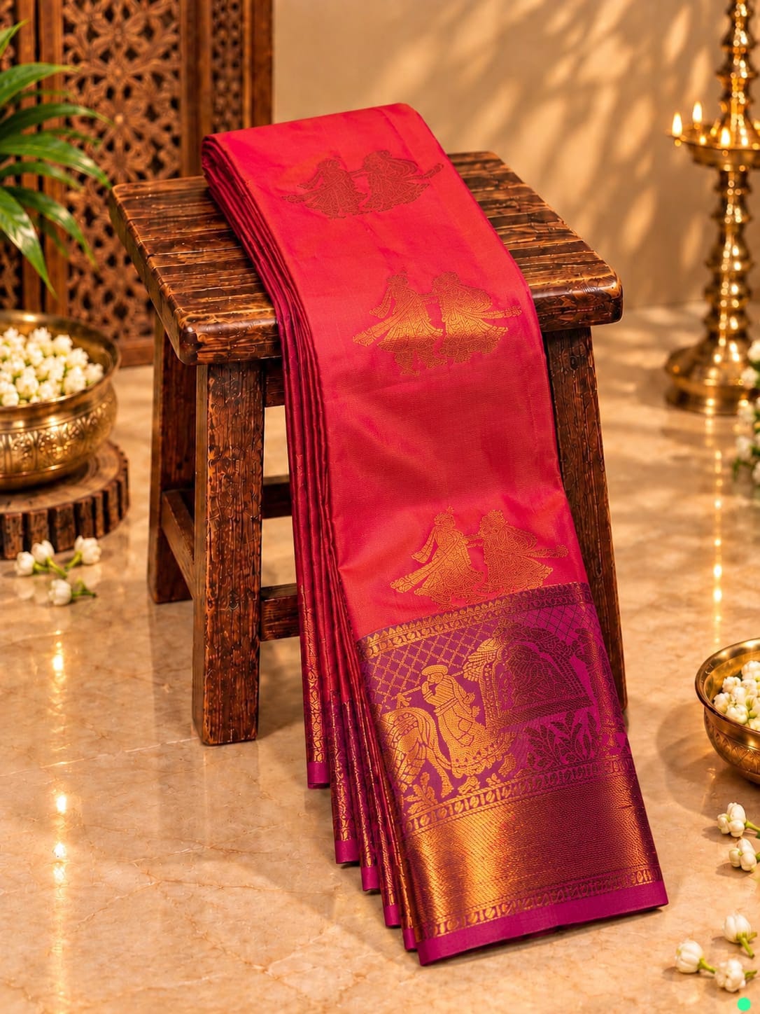 Pallaku Design Kanchi Premium Soft Silk Sarees