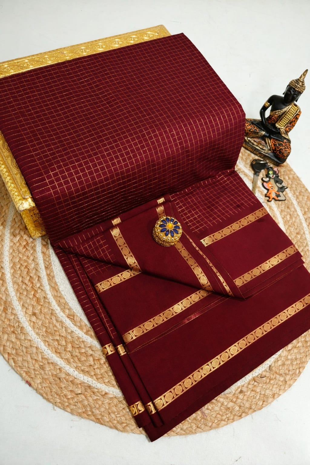 Arani Checked Silk Cotton Sarees