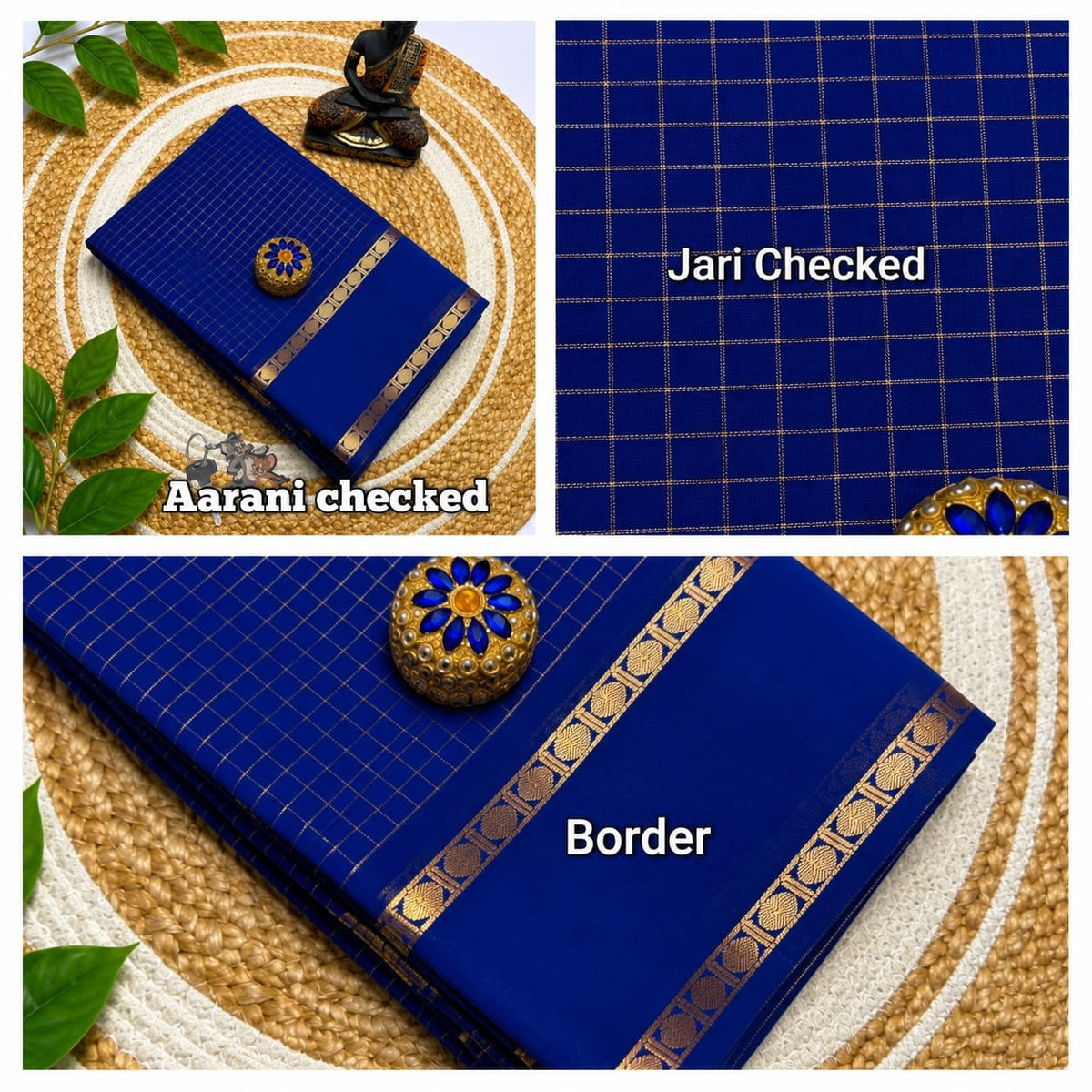 Arani Checked Silk Cotton Sarees