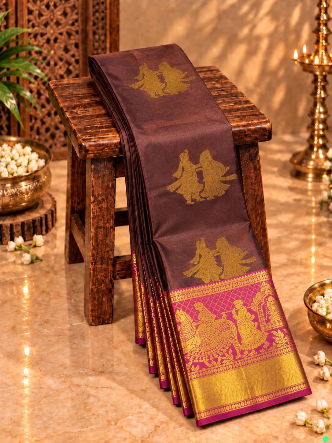 Pallaku Design Kanchi Premium Soft Silk Sarees