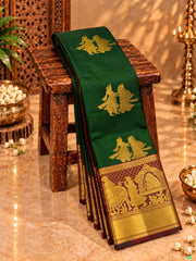 Pallakku Design Premium Kanchi Soft Silk Sarees