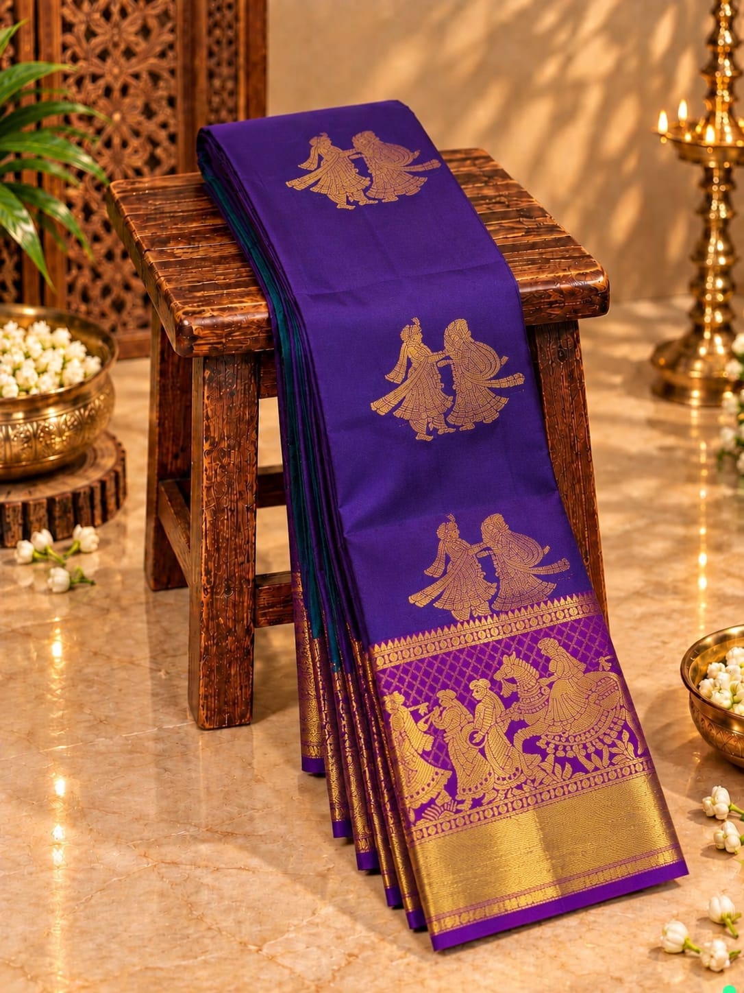 Pallaku Design Kanchi Premium Soft Silk Sarees